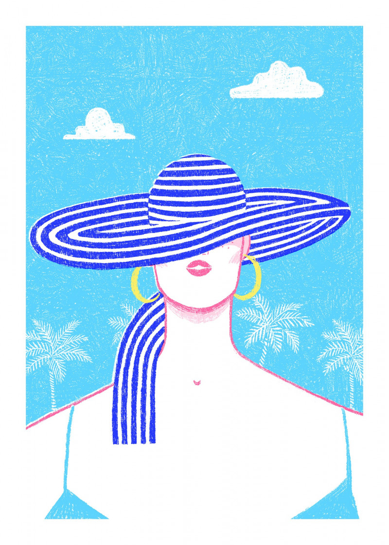 Le chapeau bleu