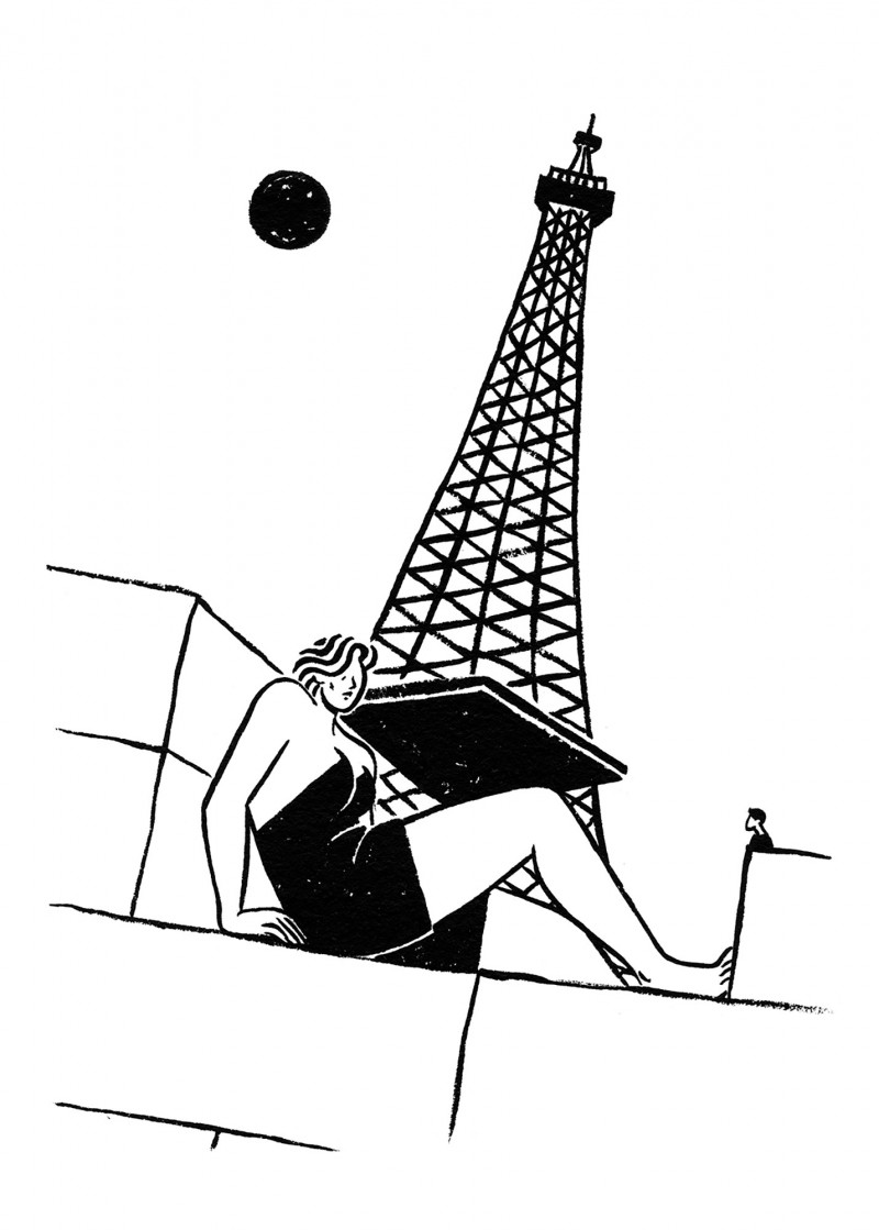 La femme et la Tour Eiffel