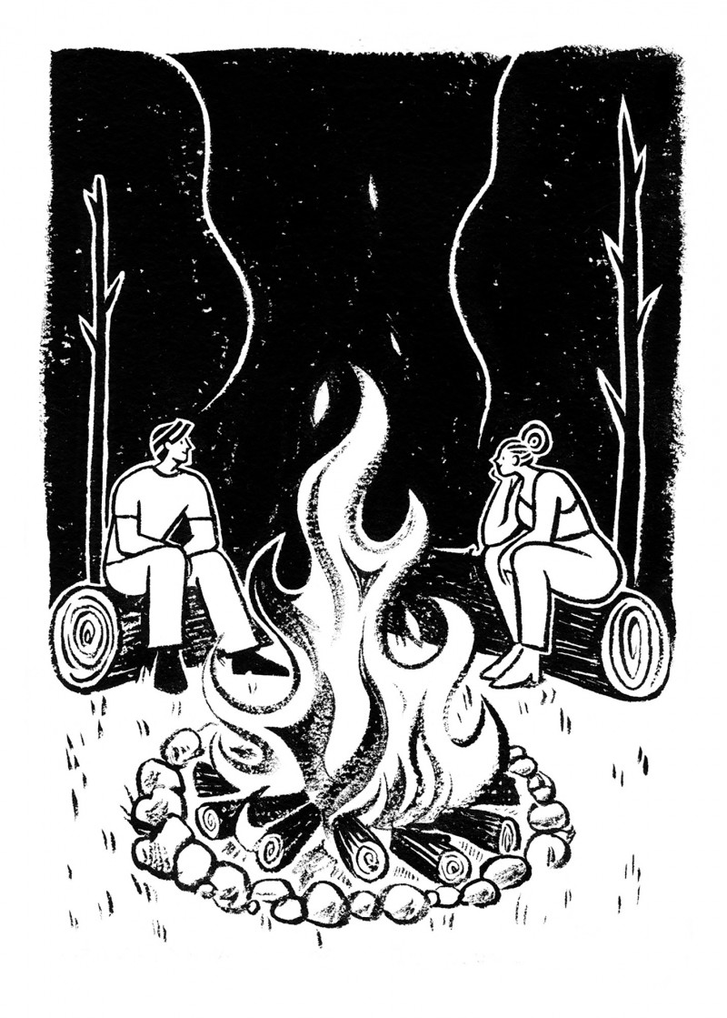 Le feu de camp Le feu de camp