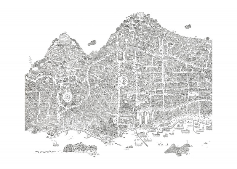 Carte imaginaire de Naples Carte imaginaire de Naples