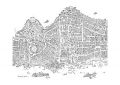 Carte imaginaire de Naples