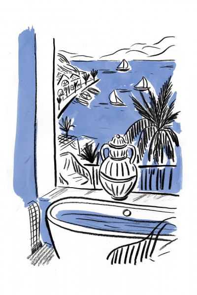 Bain avec vue