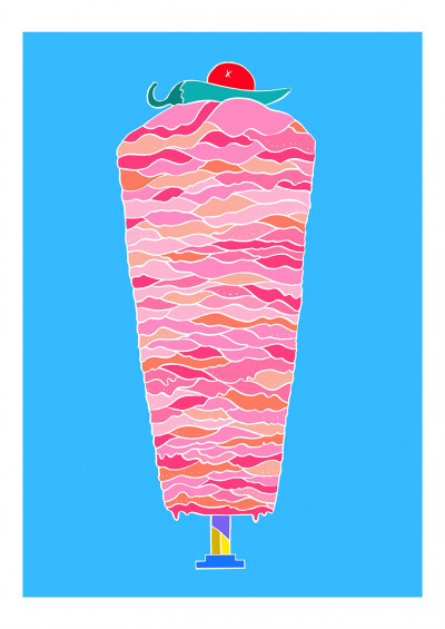 Kebab bleu