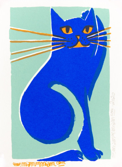 Chat bleu