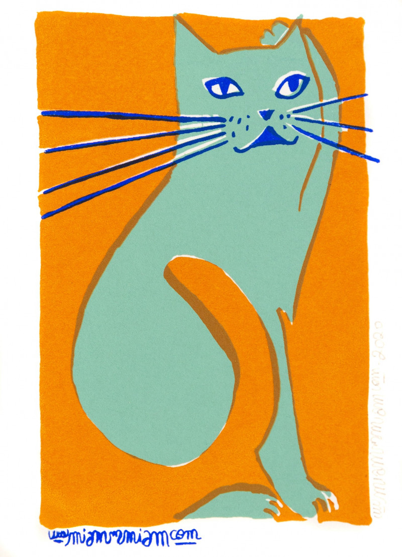 Chat vert Chat vert