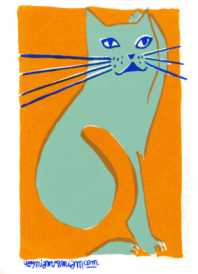 Chat vert