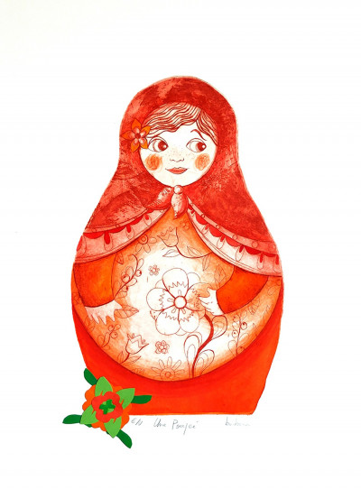 Une poupée (rouge)