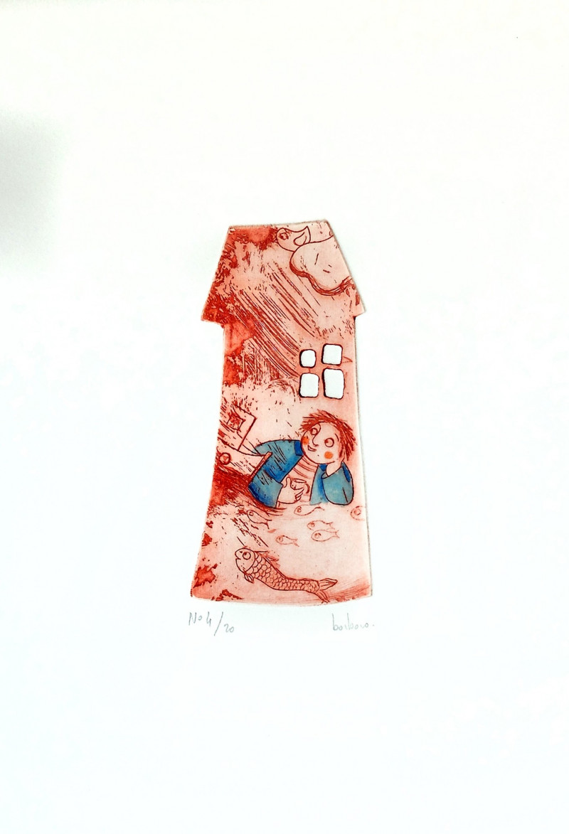 Les maisons étranges - bâteau (rouge)