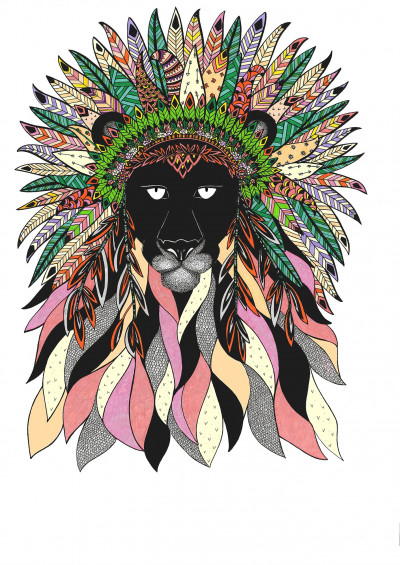 Ariel le lion (face)