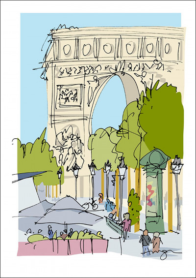 Champs Elysées - Arc de Triomphe