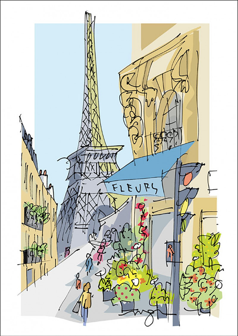 Tour Eiffel, fleurs Tour Eiffel, fleurs