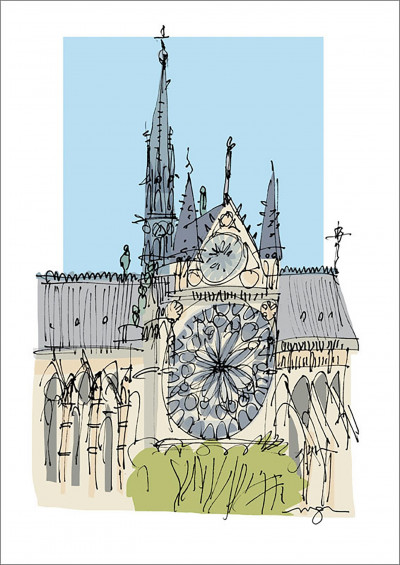 Notre Dame, la flèche