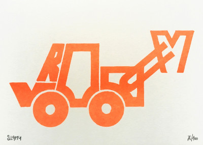 Vroum Orange fluo