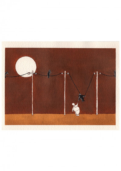 Oiseau sur le fil