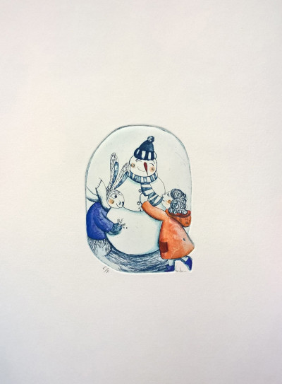 Valentine et le bonhomme de neige