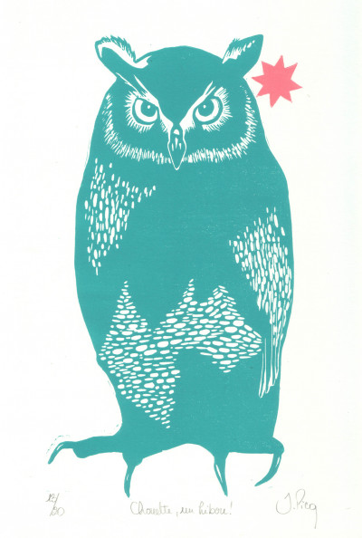 Chouette un hibou ! (bleu)