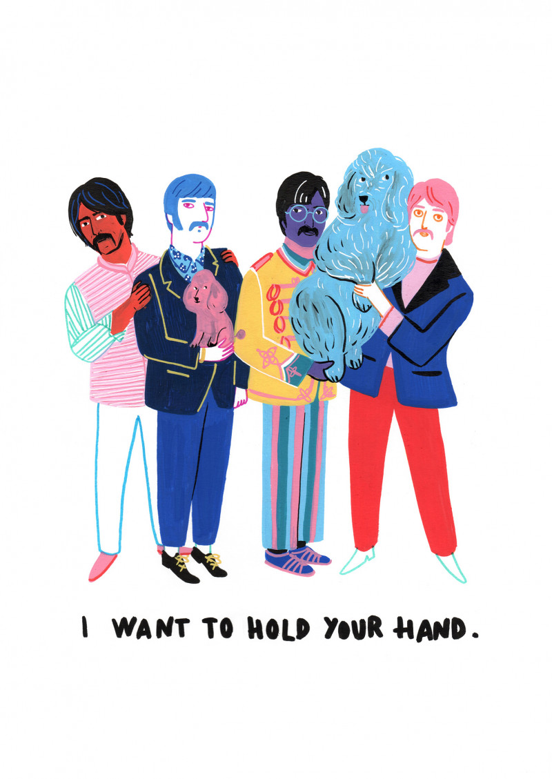 The Beatles hand