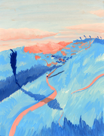En contrebas des peupliers (exclusive artwork)