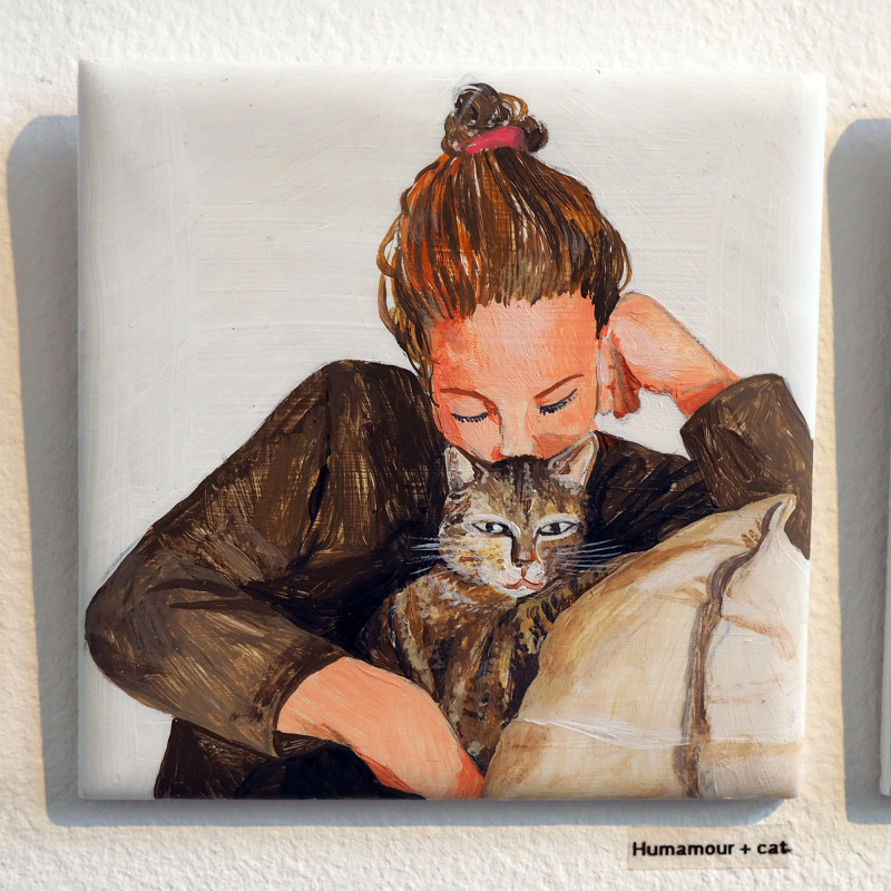 Humamour + cat (exclusive artwork)