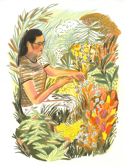 Le goût des fleurs - bourrache (oeuvre unique)