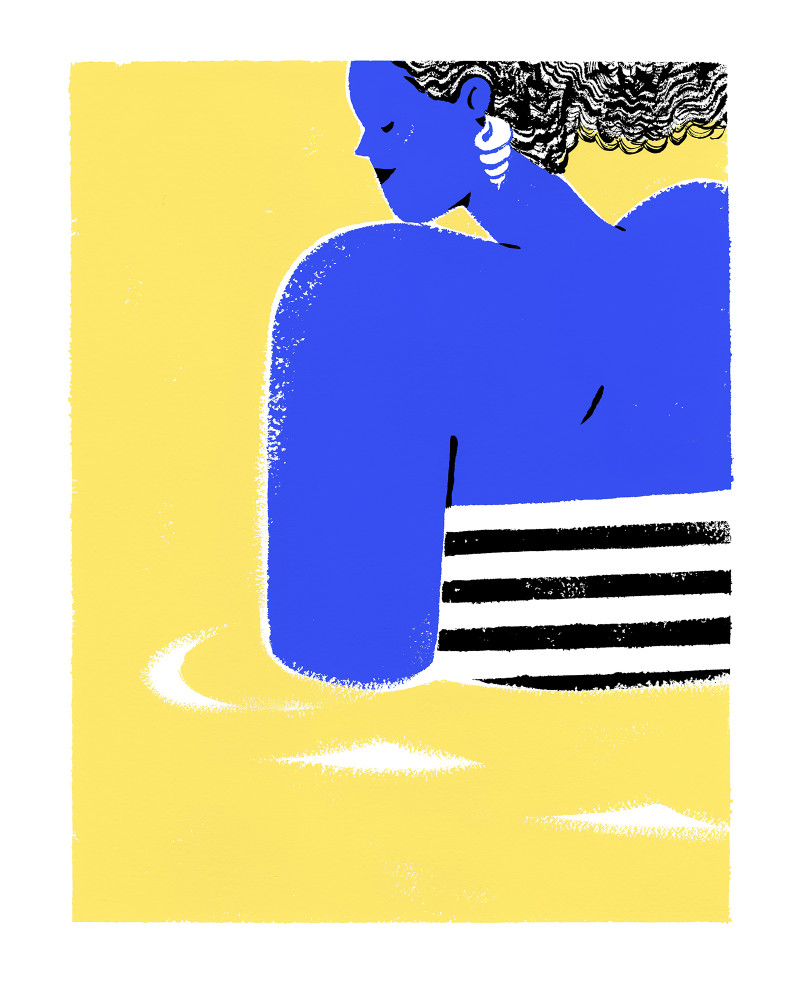 La baigneuse bleue