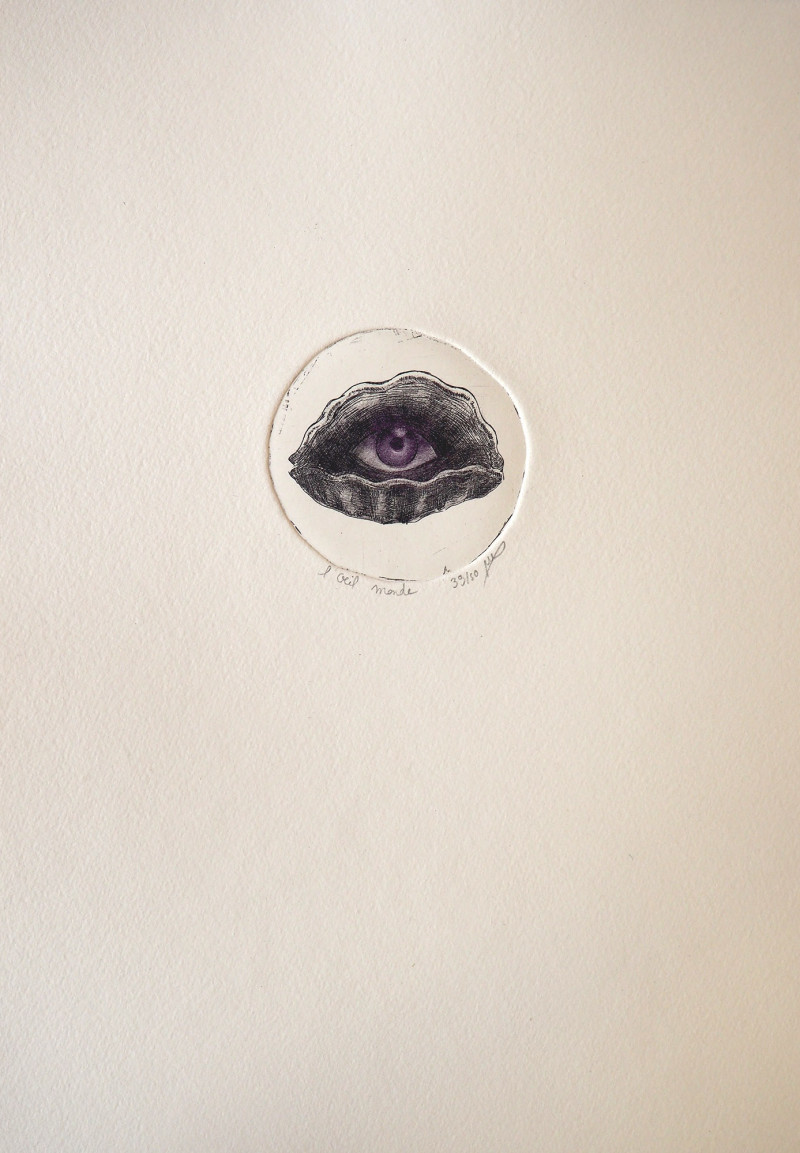 L'oeil monde (violet)