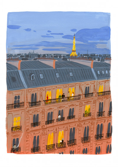 La nuit tombe sur Paris (grand)