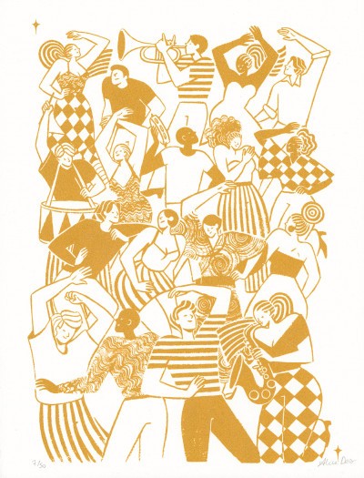 La fête (golden color)