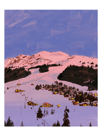 Sunset à La Clusaz (exclusive artwork)