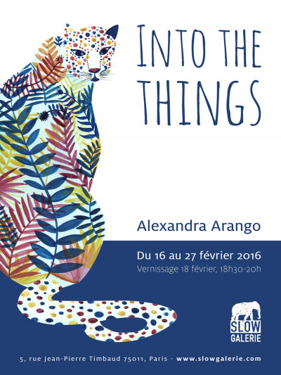 Affiche de l'exposition "Into the things", d'Alexandra Arango