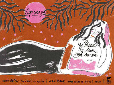 Affiche de l'exposition "The moon the sun, and so on" by Agnessaga