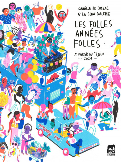 Affiche de l'exposition "Les folles années folles" de Camille de Cussac