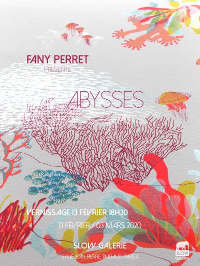Affiche de l'exposition "Abysses" de Fanny Perret