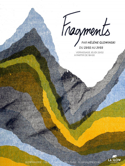 Affiche de l'exposition "Fragments" d'Hélène Glowinski