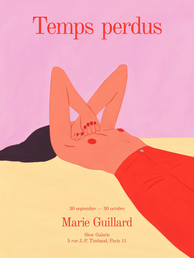 Affiche de l'exposition "Temps perdus" de Marie Guillard