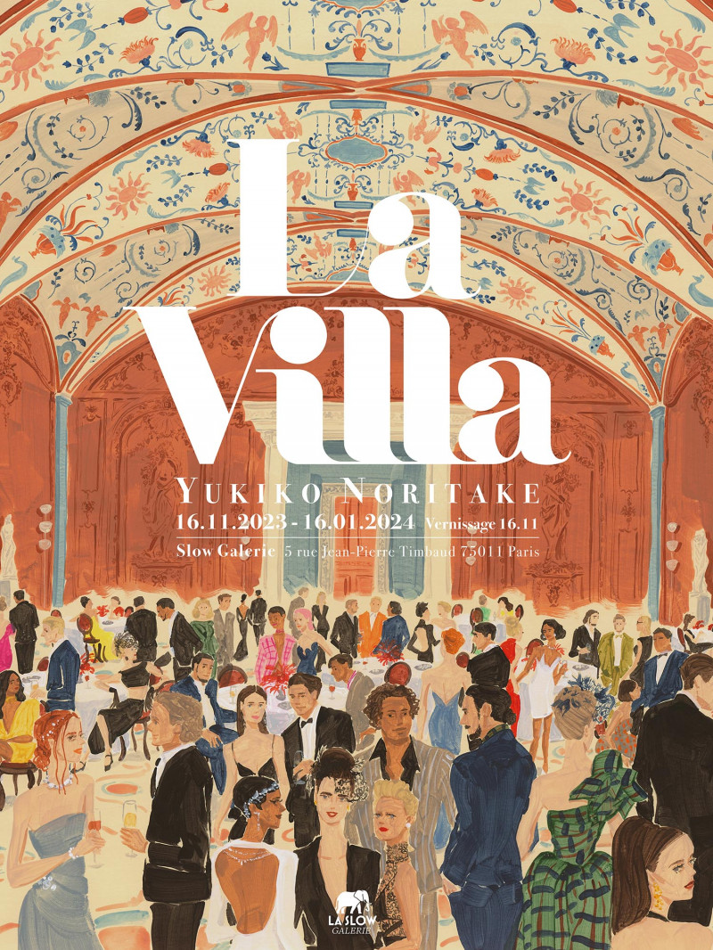 Affiche de l'exposition "La Villa" de Yukiko Noritake