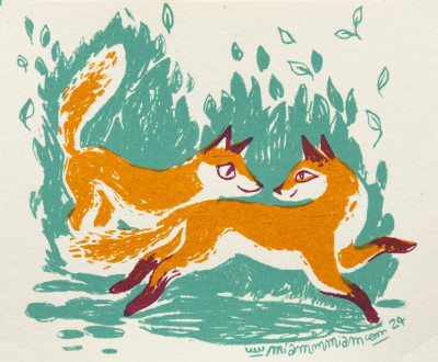 Running fox (mini)