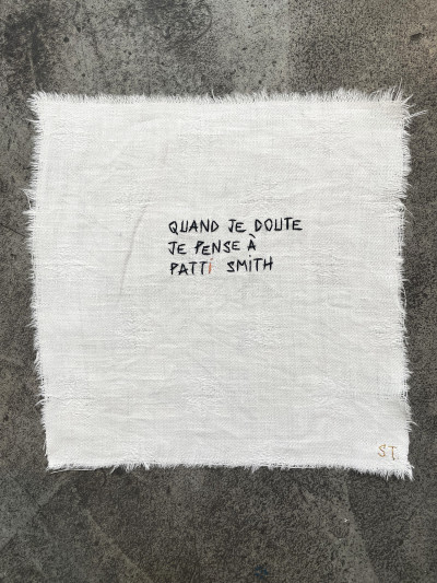 Quand je doute je pense à Patti Smith (œuvre unique)