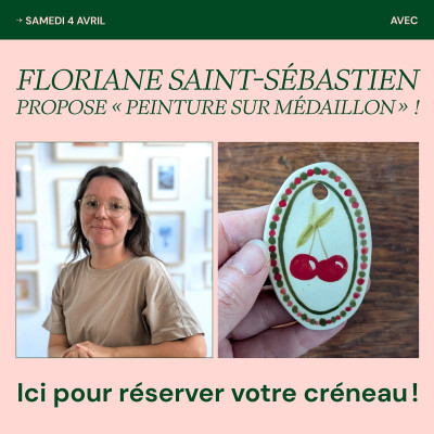 Atelier "Peinture sur céramique" avec l'artiste Floriane Saint Sébastien
