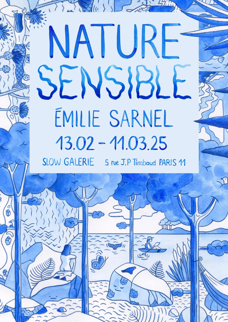 Affiche de l'exposition "Nature sensible" par Émilie Sarnel