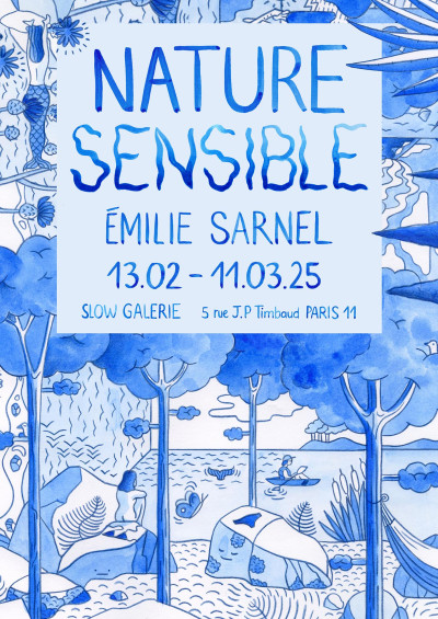 Affiche de l'exposition "Nature sensible" par Émilie Sarnel