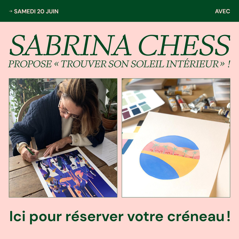 ATELIER PEINTURE "Trouver son soleil intérieur" avec Sabrina Chess