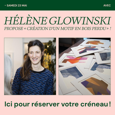 ATELIER  "Création d'un motif en bois perdu" avec Hélène Glowinski