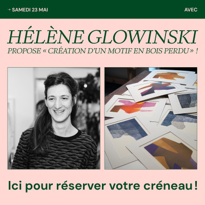 ATELIER  "Création d'un motif en bois perdu" avec Hélène Glowinski