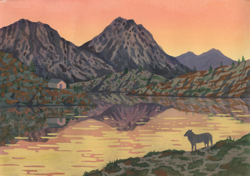 Le loup et le lac (œuvre unique)