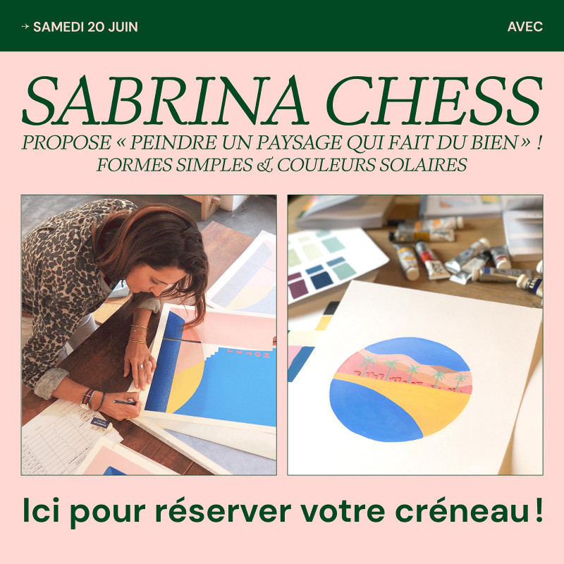 ATELIER PEINTURE "Trouver son soleil intérieur" avec Sabrina Chess