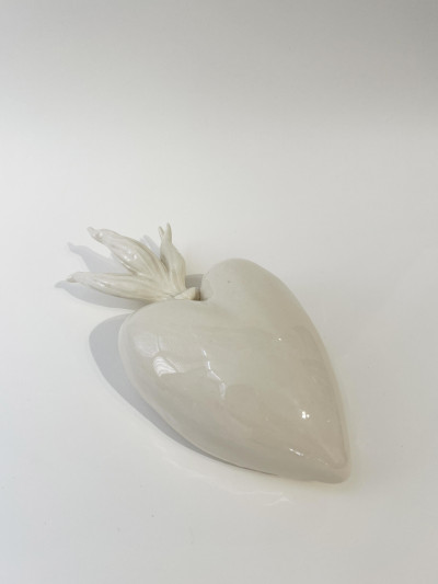 Coeur ardent blanc