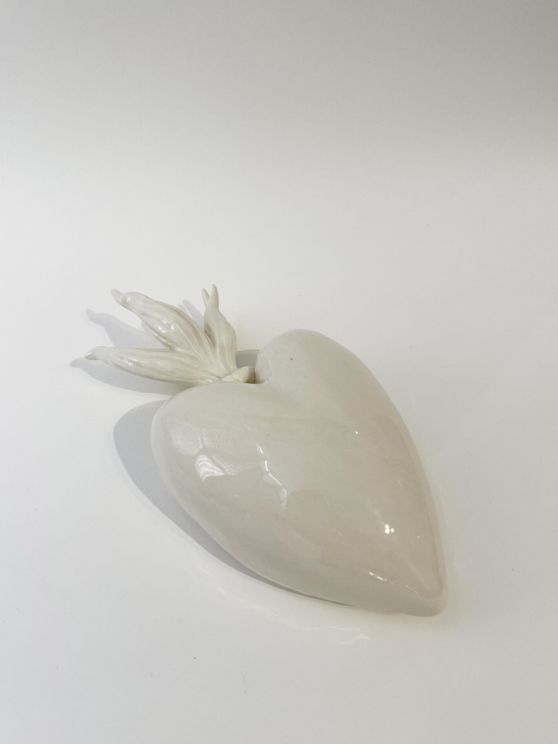 Coeur ardent blanc