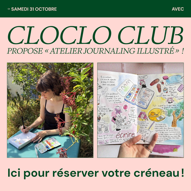 WORKSHOP "Illustrated Journaling" with Cloclo Club
