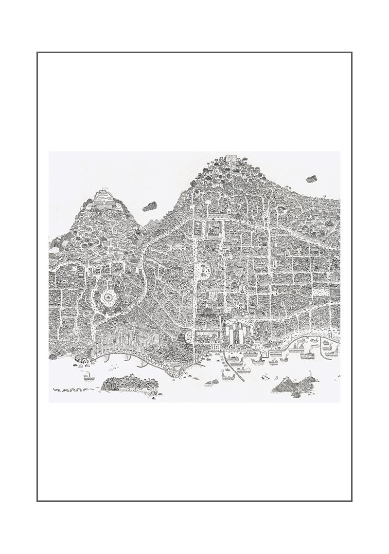 Carte imaginaire de Naples et ses alentours Carte imaginaire de Naples et ses alentours